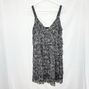 Old Navy Y2k Tiered Babydoll Festival Dress Mini Medium Ditsy Floral Whimsical